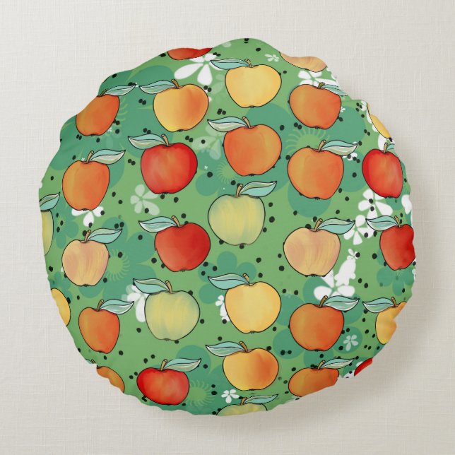 Coussins Ronds Le verger Apple (Dos)