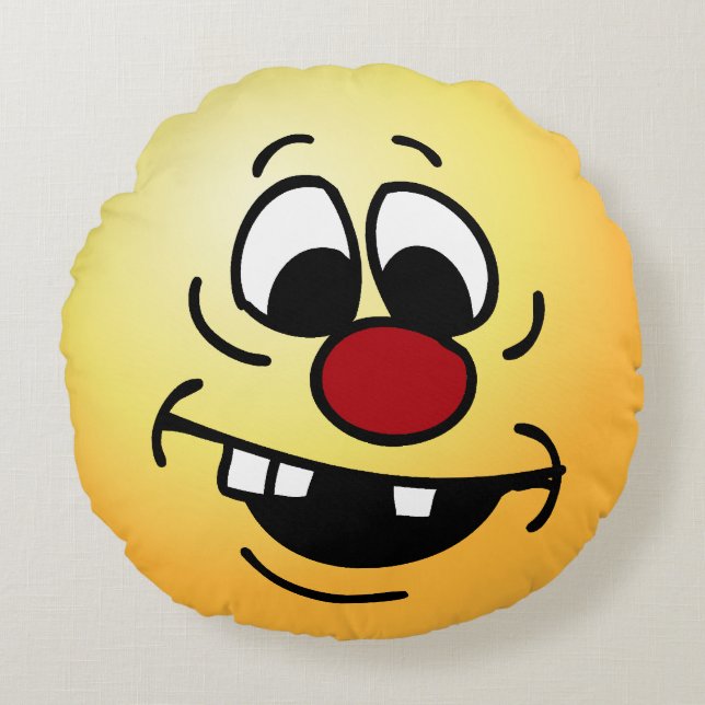 Coussins Ronds Le visage de Dieu : Voici l'imbécile que j'ai frap (Devant)