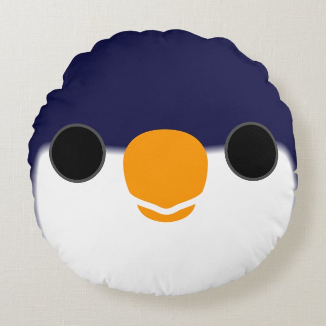 Coussins Ronds Le visage d'un lorikeet bleu (Devant)