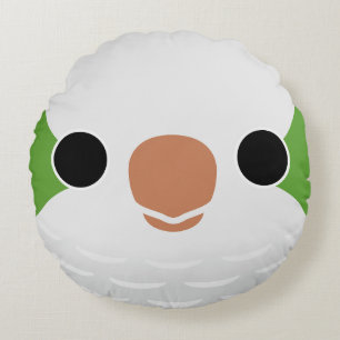 Coussins Ronds Le visage d'une perruque de moine normale