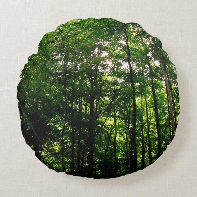 Coussins Ronds Les arbres verts (Devant)