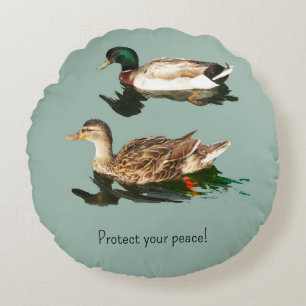 Coussins Ronds Les canards. Paix