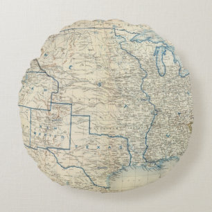 Coussins Ronds Les Etats-Unis en décembre 1860