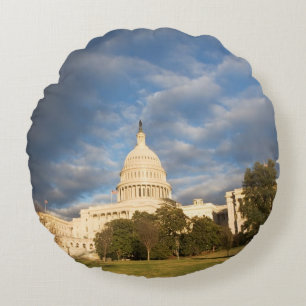 Coussins Ronds Les Etats-Unis, Washington DC, bâtiment de capito