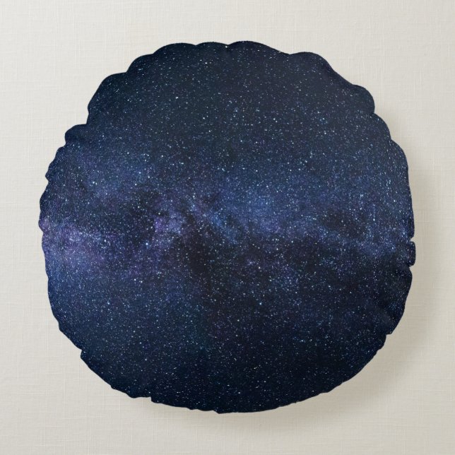 Coussins Ronds Les étoiles dans la voie lactée (Devant)