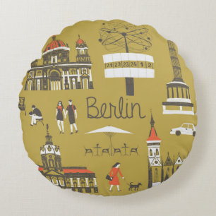 Coussins Ronds Les monuments de Berlin