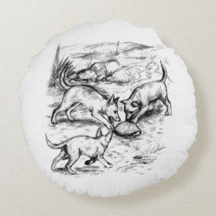 Coussins Ronds Les petits du coyote