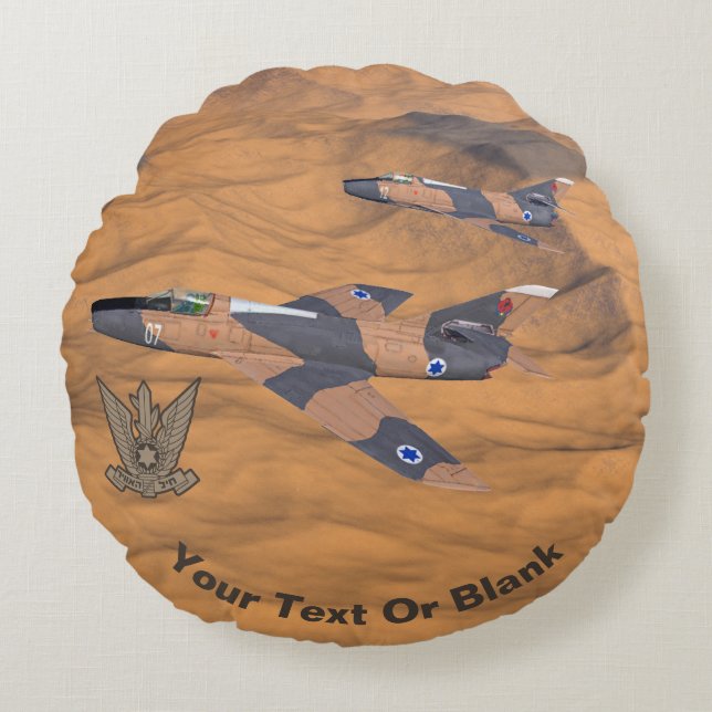 Coussins Ronds Les Super Mystères Israéliens Sur Le Désert (Devant)