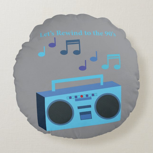 Coussins Ronds Let's rewind to the 90's (Devant)