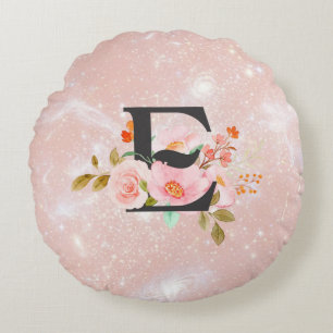 Coussins Ronds Lettre E
