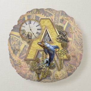 Coussins Ronds Lettre majuscule A alphabet-monogramme