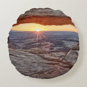 Coussins Ronds Lever de soleil à la voûte de MESA, parc nationa