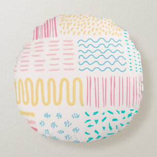 Coussins Ronds Lignes de motif
