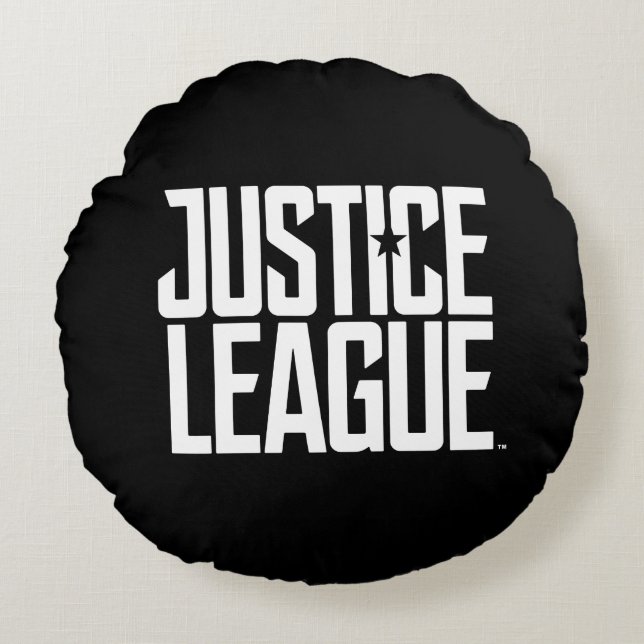 Coussins Ronds Ligue de Justice | Logo de la Ligue de la Justice (Devant)