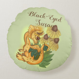 Coussins Ronds lil Black Eyed Susan dragon de jardin