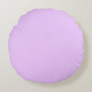 Coussins Ronds Lilac, couleur lilas pastel uni