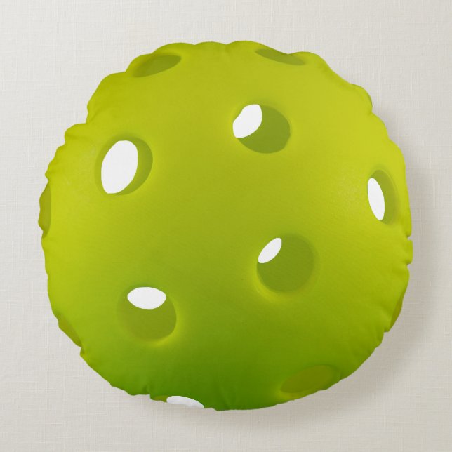 Coussins Ronds Lime vert réel pickleball classique  (Devant)