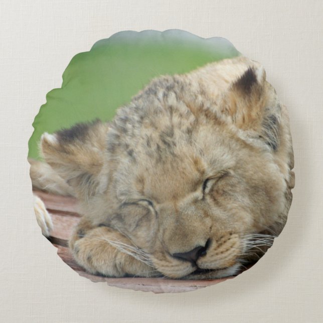 Coussins Ronds Lion 014 (Devant)