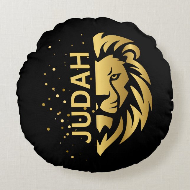 Coussins Ronds Lion de Juda (Devant)