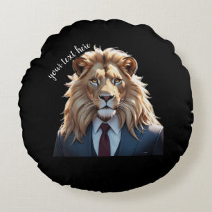 Coussins Ronds lion en costume