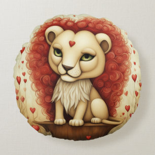 Coussins Ronds Lion Love 3