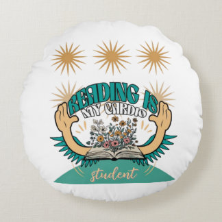 Coussins Ronds Lire Est Mon Oreiller Cardio Lance