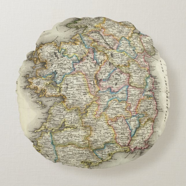 Coussins Ronds L'Irlande 13 (Devant)