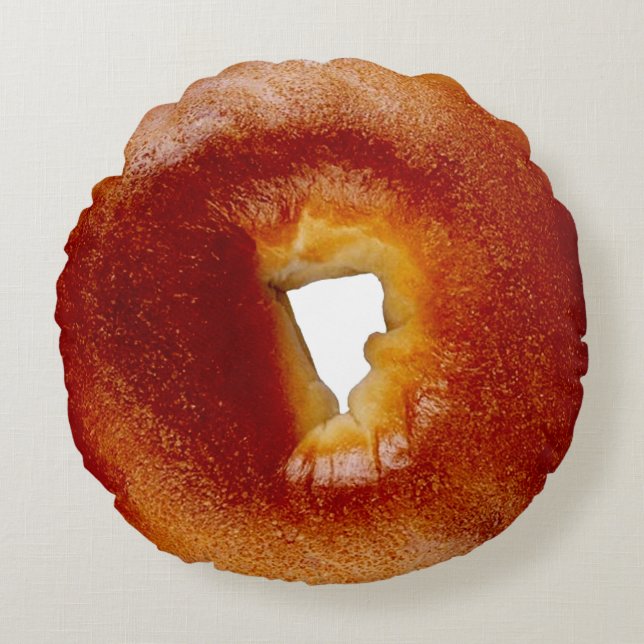 Coussins Ronds Lit et bagel (Devant)