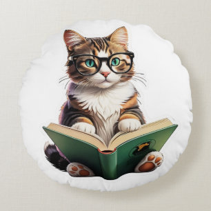 Coussins Ronds Livre de lecture Cat