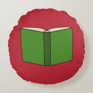 Coussins Ronds Livre vert de dessin