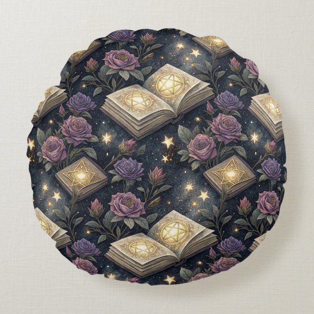 Coussins Ronds Livres Magiques (Devant)