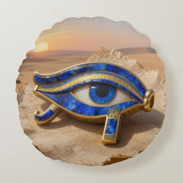 Coussins Ronds L'Œil égyptien ´9 (Devant)