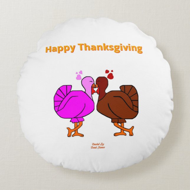 Coussins Ronds L'Oreillère de la Passion de Thanksgiving (Devant)