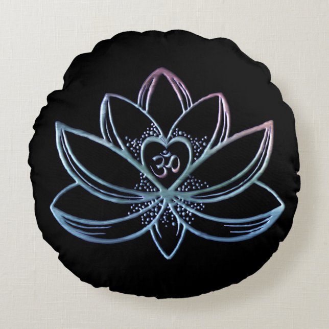 Coussins Ronds Lotus 1 (Devant)