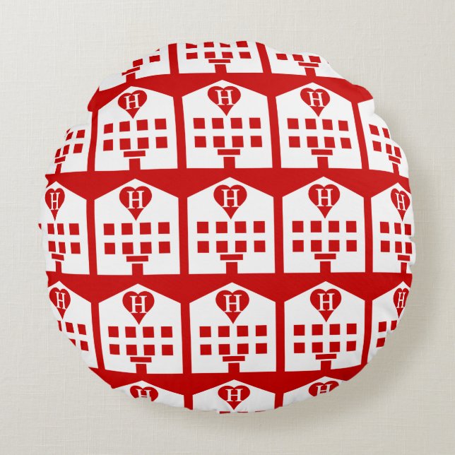 Coussins Ronds Love Hotel Japanese Emoji (Devant)