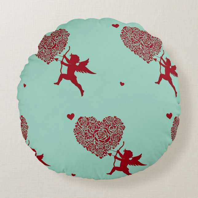 Coussins Ronds Love & Romance - Saint Valentin (Devant)
