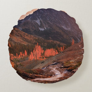 Coussins Ronds Lumière d'octobre sur le bassin de phare