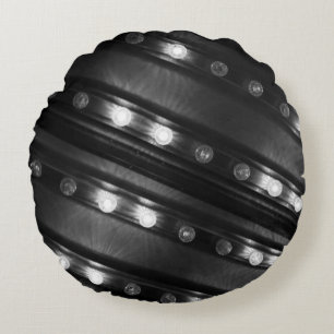Coussins Ronds Luminaires noir et blanc