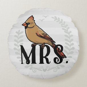 Coussins Ronds M. et Mme Son et Mme Mme Cardinal