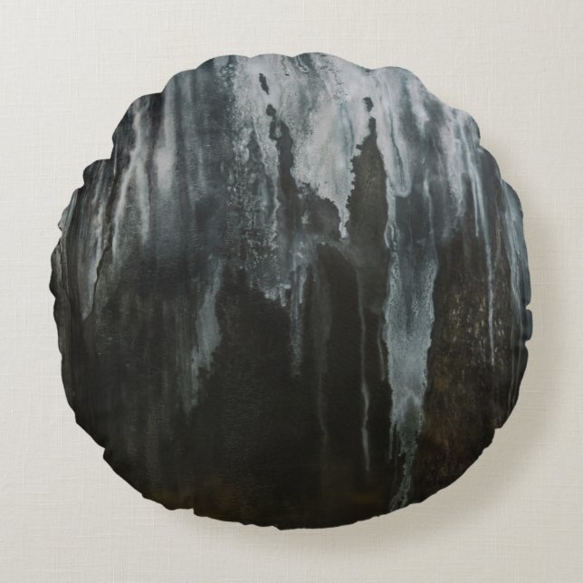 Coussins Ronds Macro photography of ice formation (Devant)