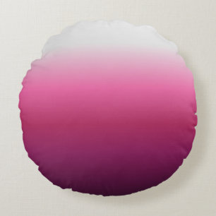 Coussins Ronds magenta maroon marsala burgundy ombre branché