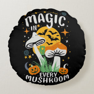 Coussins Ronds Magie dans chaque champignon !