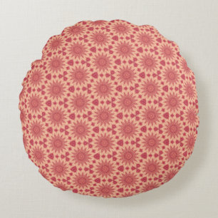 Coussins Ronds Magie Florale Bohème Assourdie