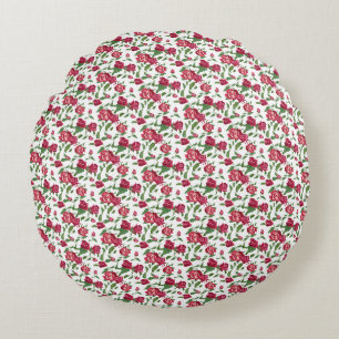 Coussins Ronds Magnifique conception florale botanique