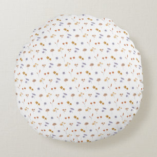 Coussins Ronds Magnifique conception florale botanique