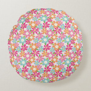 Coussins Ronds Magnifique conception florale botanique