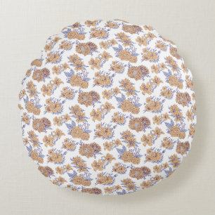 Coussins Ronds Magnifique conception florale botanique