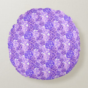 Coussins Ronds Magnifique conception florale botanique