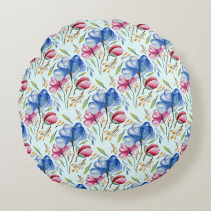 Coussins Ronds Magnifique conception florale botanique