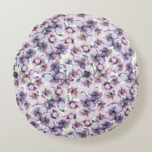 Coussins Ronds Magnifique conception florale botanique